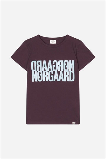 Mads Nørgaard Tuvina Organic T-shirt  - Plum Perfect